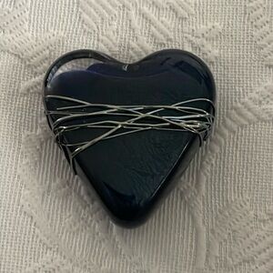 Signed David Salazar glass paperweight